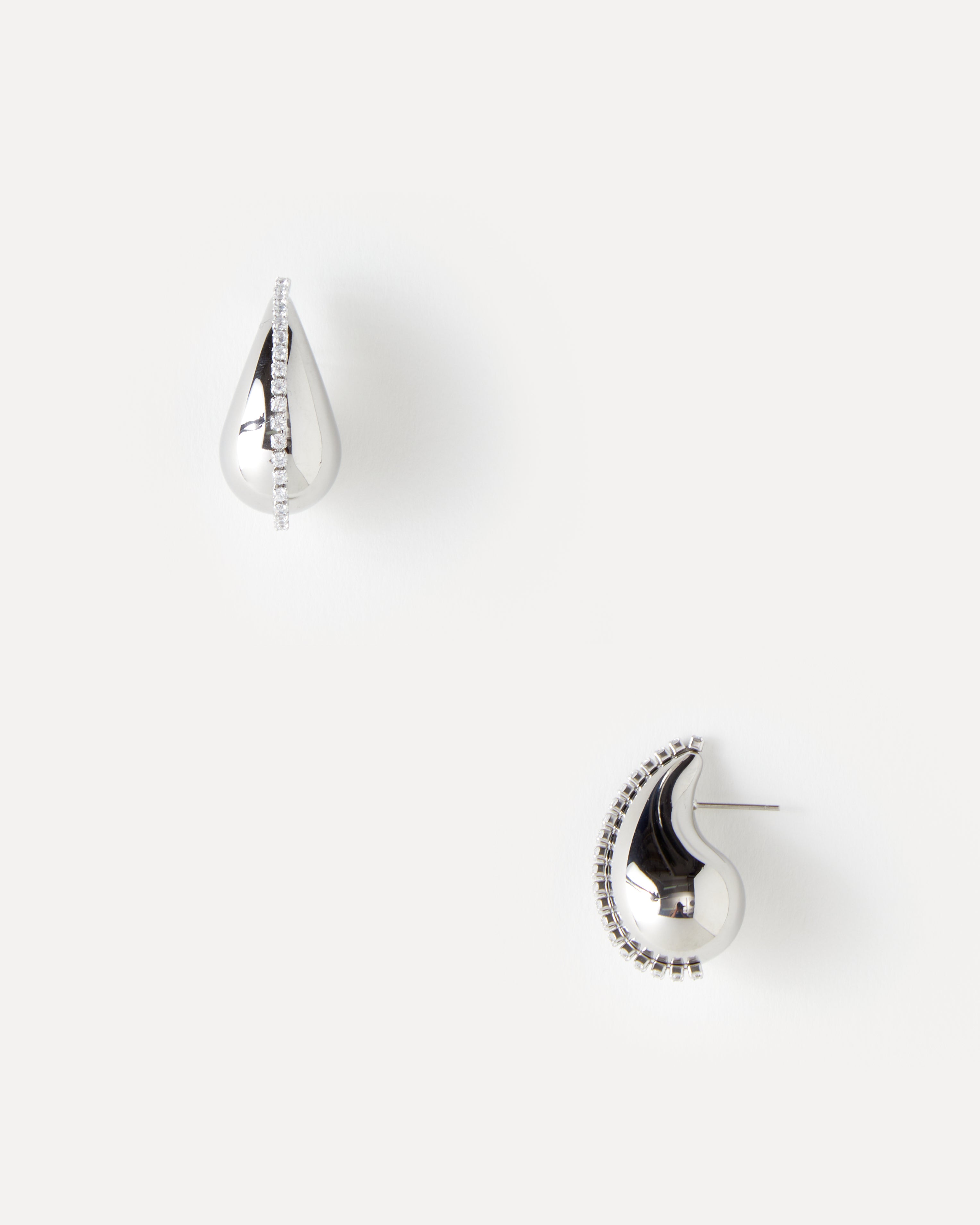 STUDDED TEARDROP EARRING