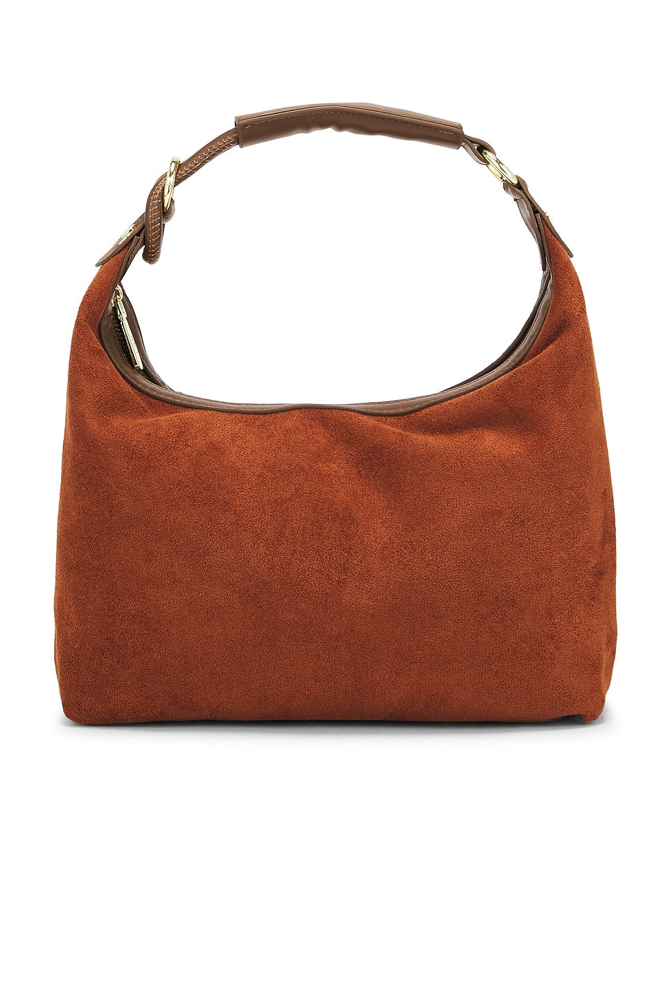 SUEDE TOP HANDLE BAG