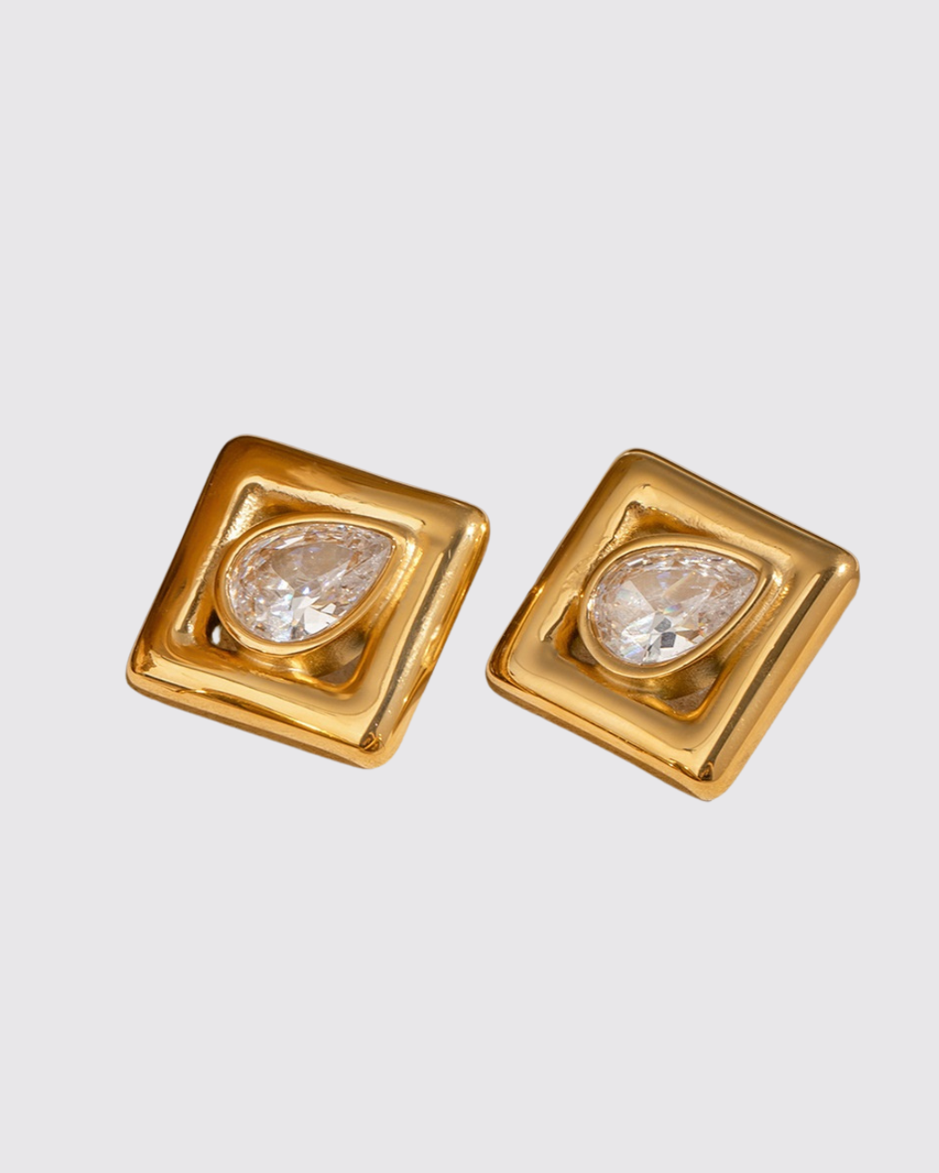 SOLIDITY STUD EARRING